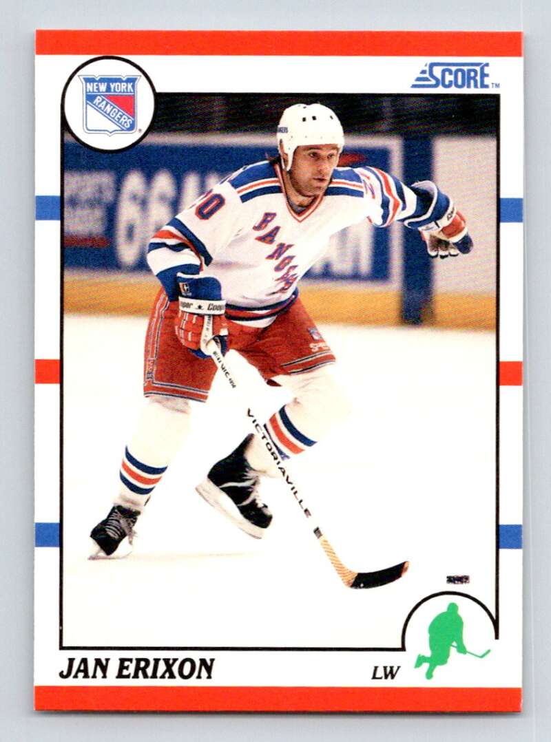 1990-91 Score American #272 Jan Erixon New York Rangers Image 1