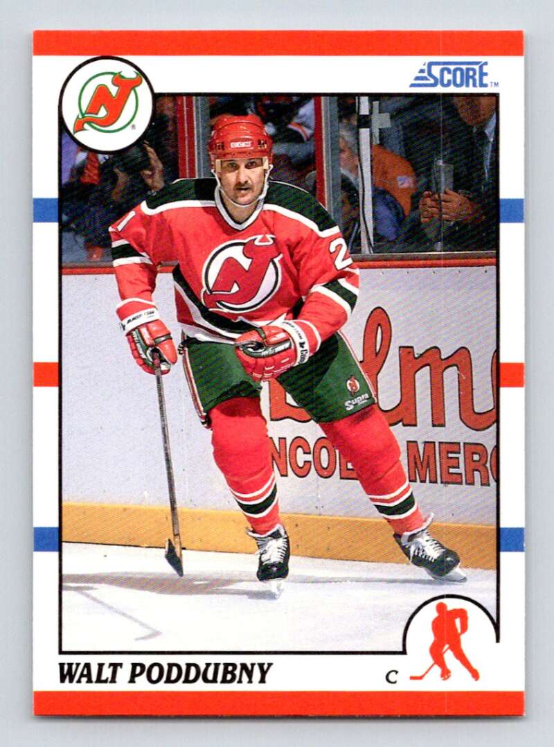 1990-91 Score American #278 Walt Poddubny New Jersey Devils Image 1