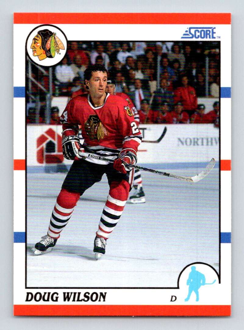 1990-91 Score American #280 Doug Wilson Chicago Blackhawks Image 1