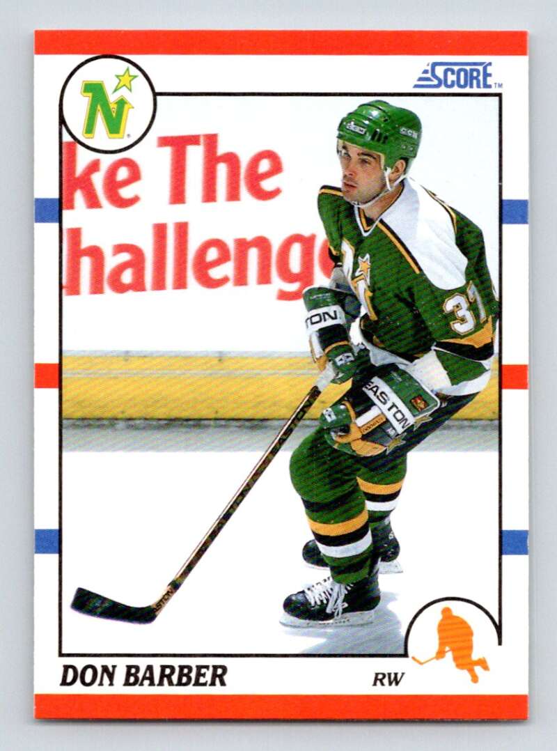 1990-91 Score American #284 Don Barber RC Rookie Minnesota North Stars Image 1