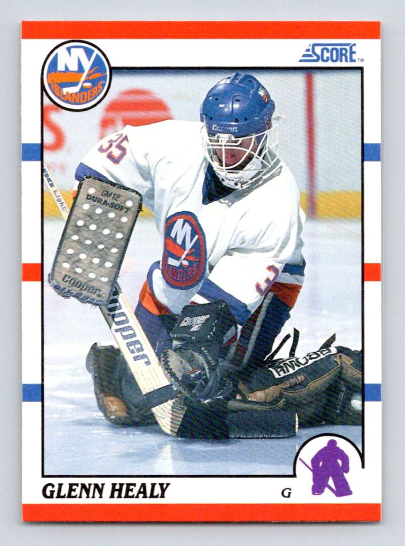 1990-91 Score American #294 Glenn Healy RC Rookie New York Islanders Image 1