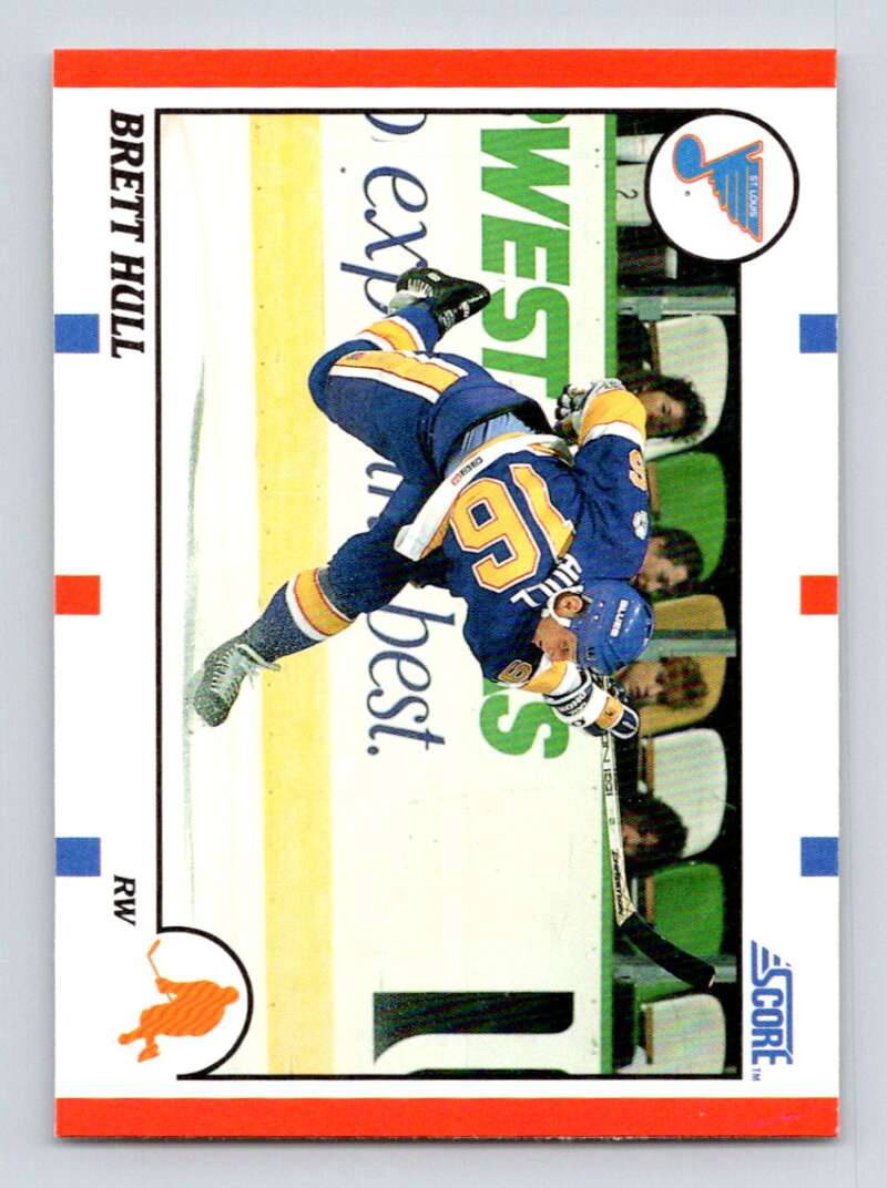 1990-91 Score American #300 Brett Hull St. Louis Blues Image 1