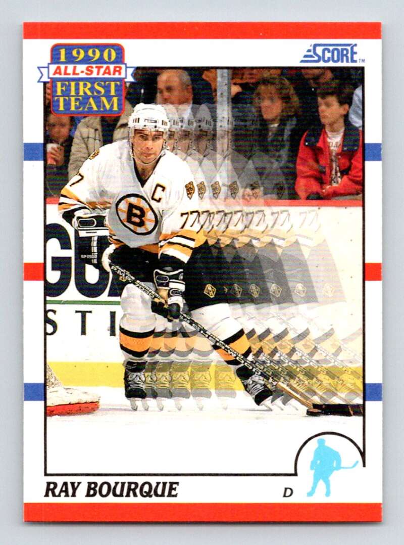 1990-91 Score American #313 Ray Bourque AS Boston Bruins Image 1