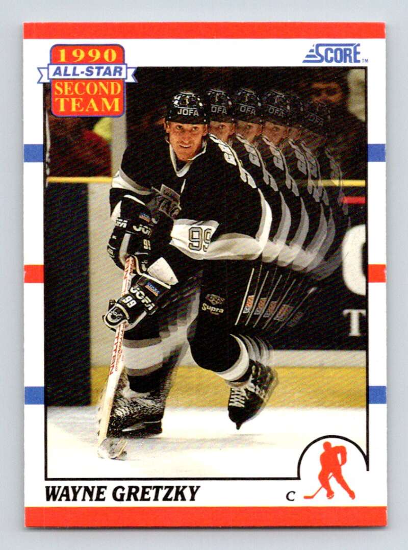 1990-91 Score American #321 Wayne Gretzky AS Los Angeles Kings Image 1