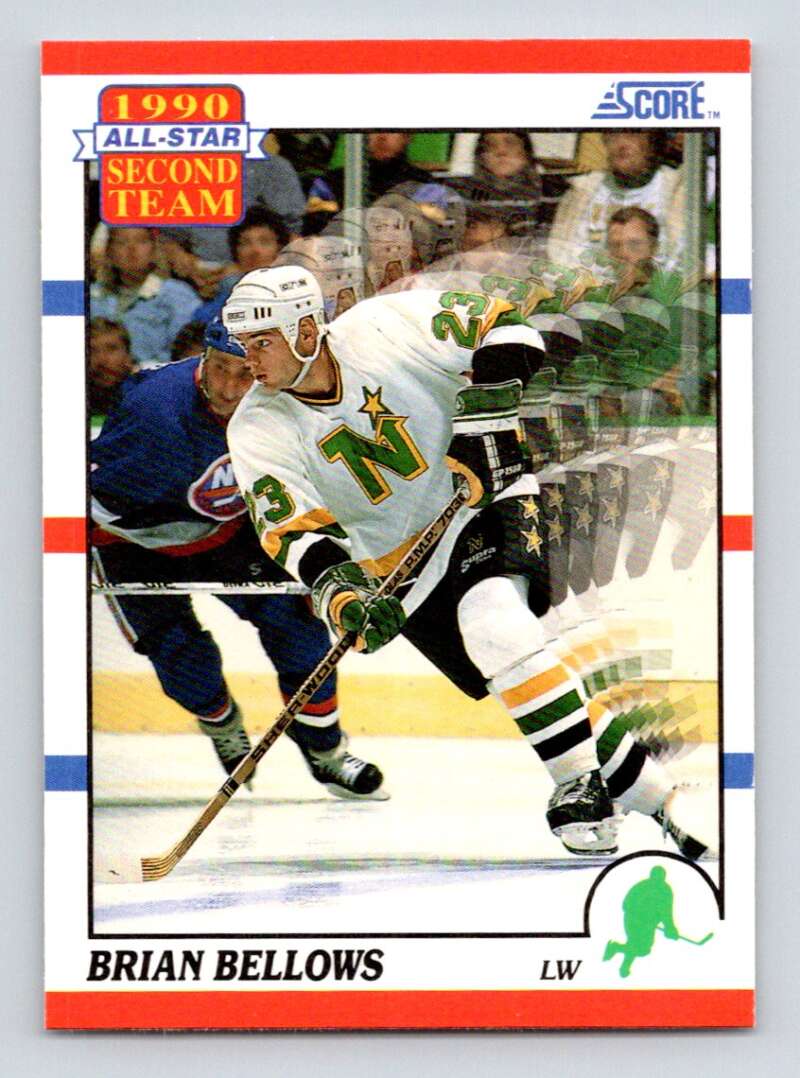 1990-91 Score American #322 Brian Bellows AS Minnesota North Stars Image 1