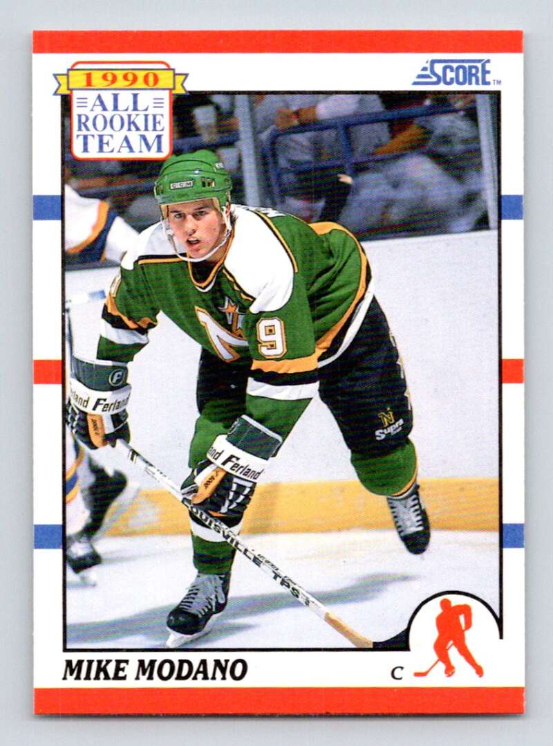 1990-91 Score American #327 Mike Modano ART Minnesota North Stars Image 1
