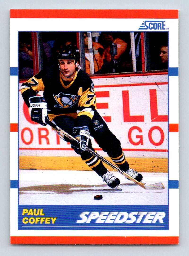 1990-91 Score American #332 Paul Coffey SP Pittsburgh Penguins Image 1