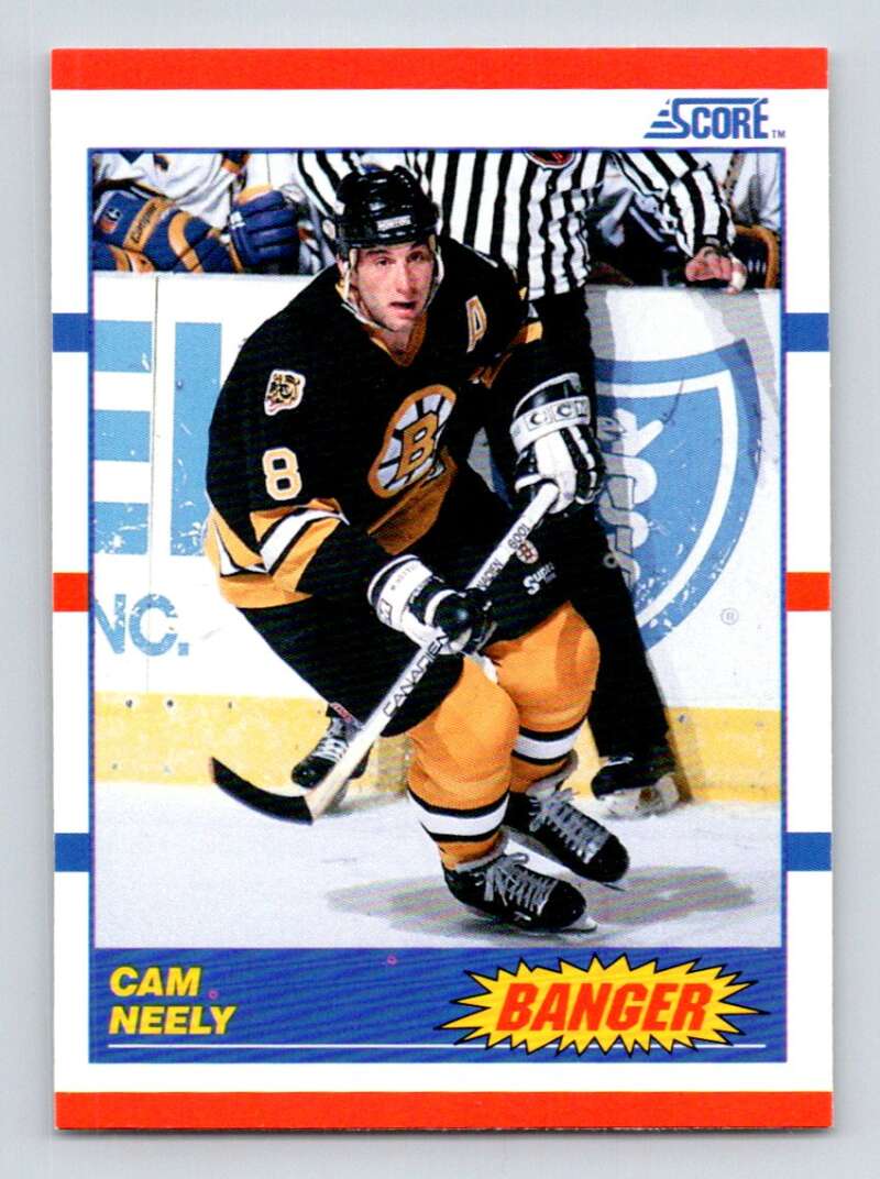 1990-91 Score American #340 Cam Neely Boston Bruins Image 1