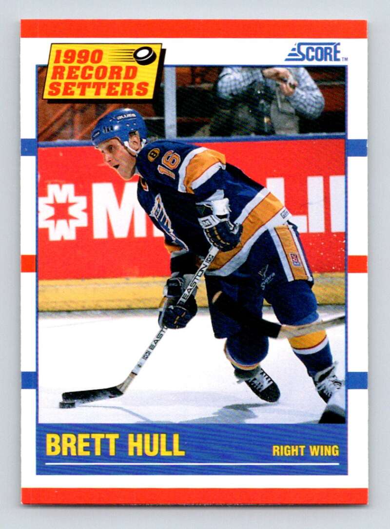 1990-91 Score American #346 Brett Hull RB St. Louis Blues Image 1