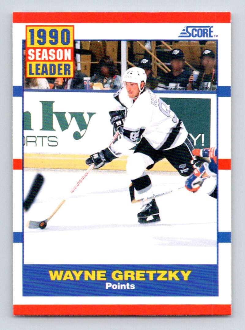 1990-91 Score American #353 Wayne Gretzky LL Los Angeles Kings Image 1
