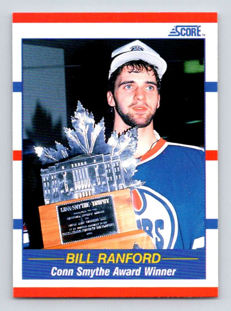 1990-91 Score American #358 Bill Ranford TR Edmonton Oilers Image 1