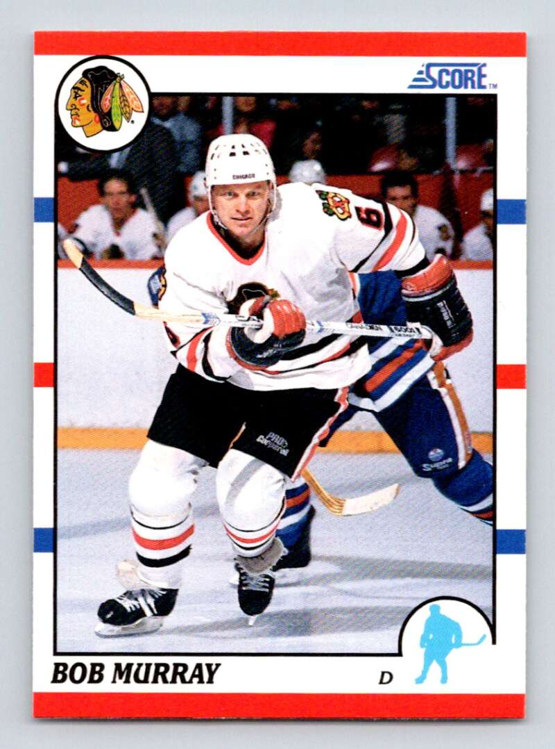 1990-91 Score American #376 Bob Murray Chicago Blackhawks Image 1