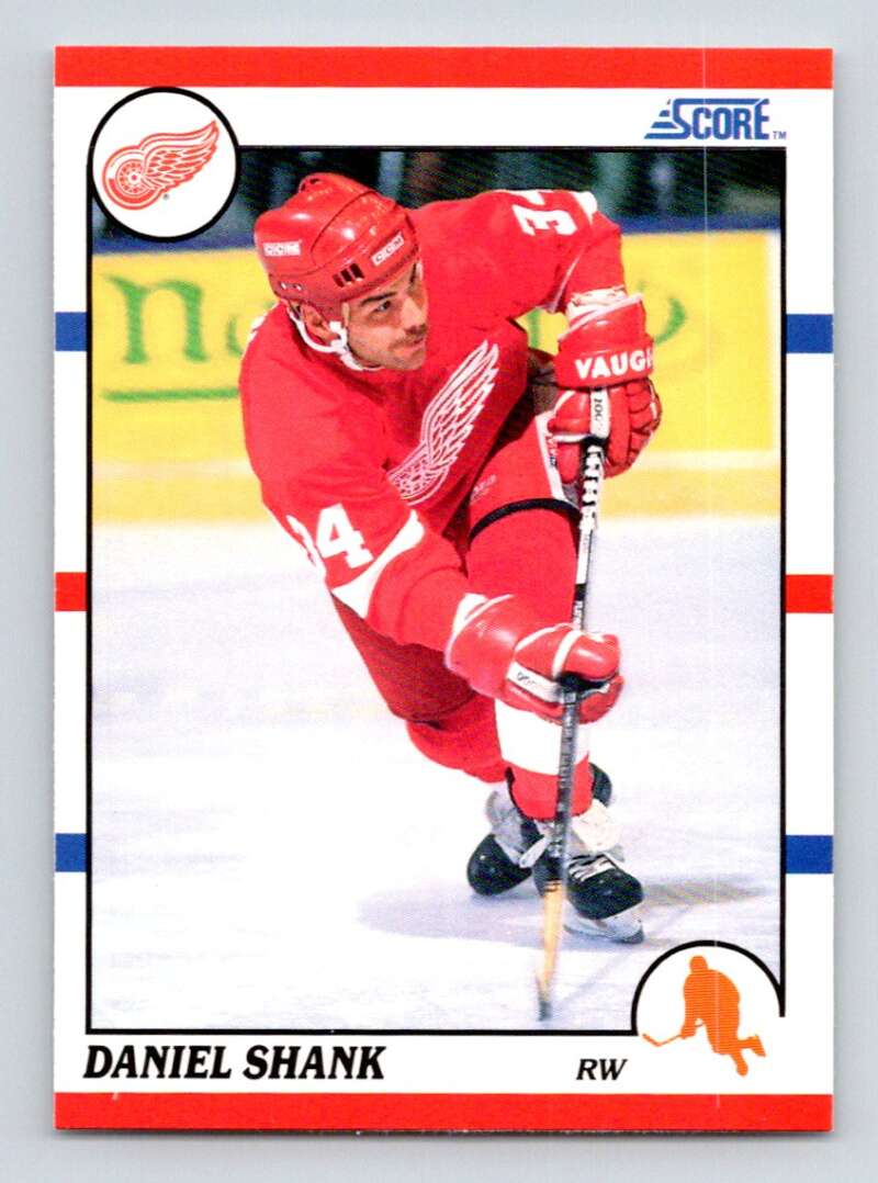 1990-91 Score American #377 Daniel Shank RC Rookie Detroit Red Wings Image 1