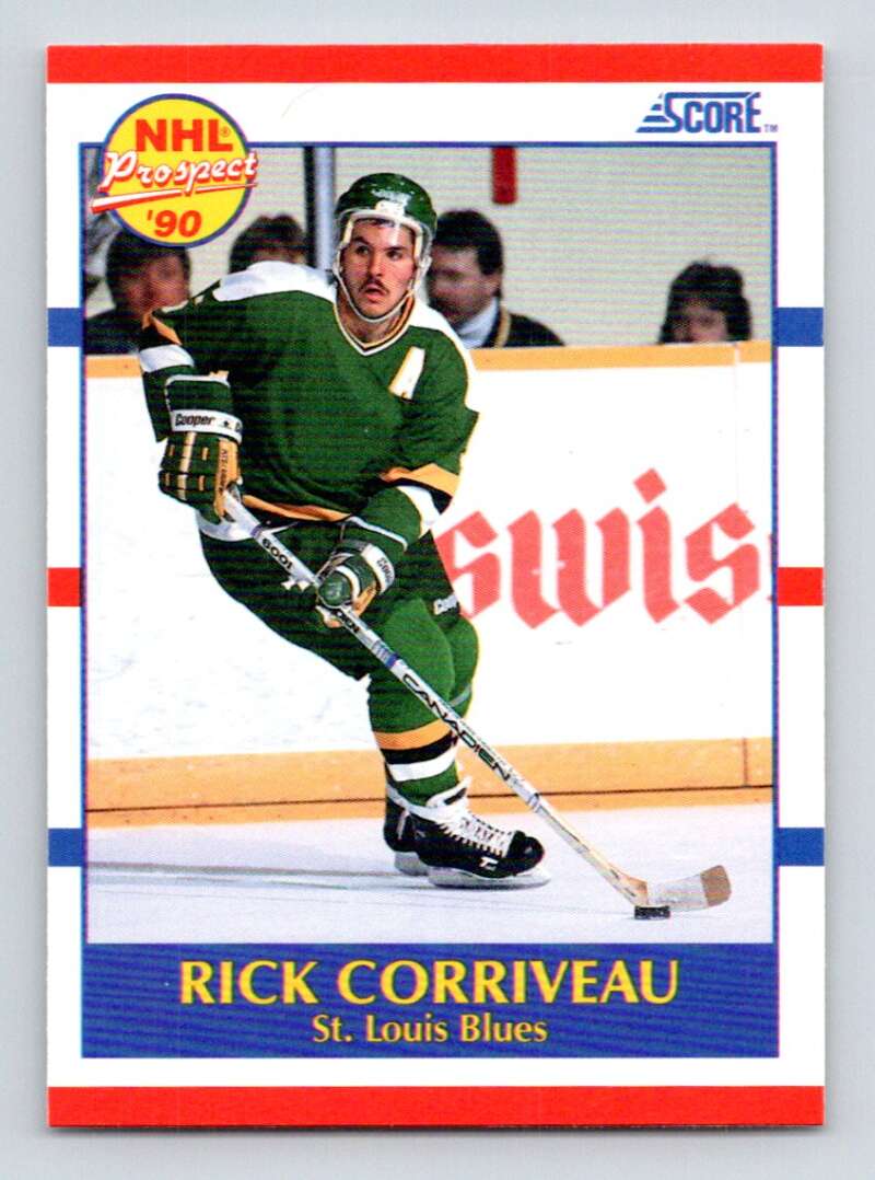 1990-91 Score American #396 Rick Corriveau RC Rookie St. Louis Blues Image 1