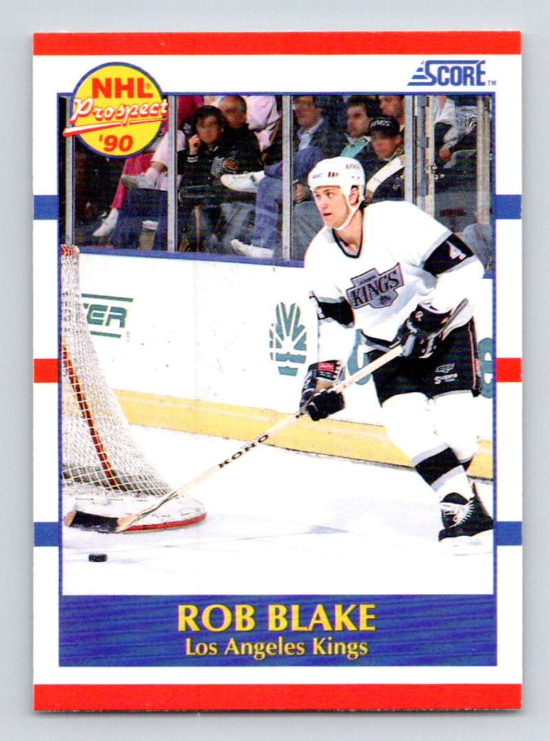 1990-91 Score American #421 Rob Blake RC Rookie Los Angeles Kings Image 1