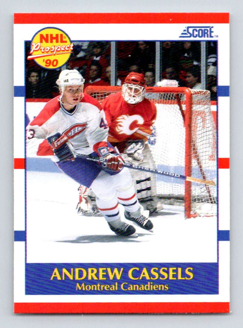 1990-91 Score American #422 Andrew Cassels RC Rookie Montreal Canadiens Image 1