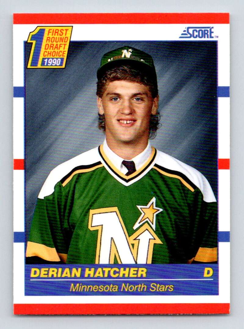 1990-91 Score American #430 Derian Hatcher RC Rookie Minnesota North Stars Image 1