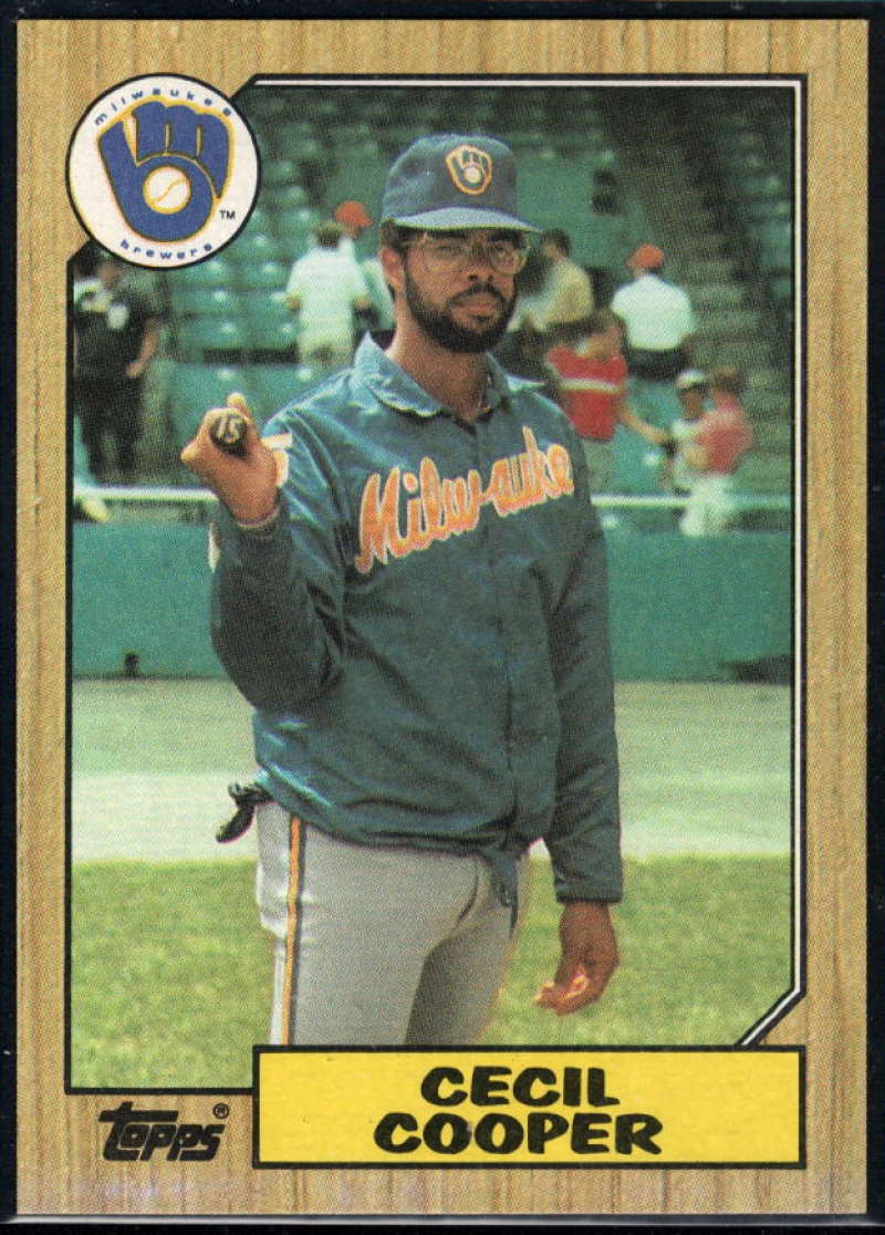 1987 Topps #10 Cecil Cooper Brewers Image 1
