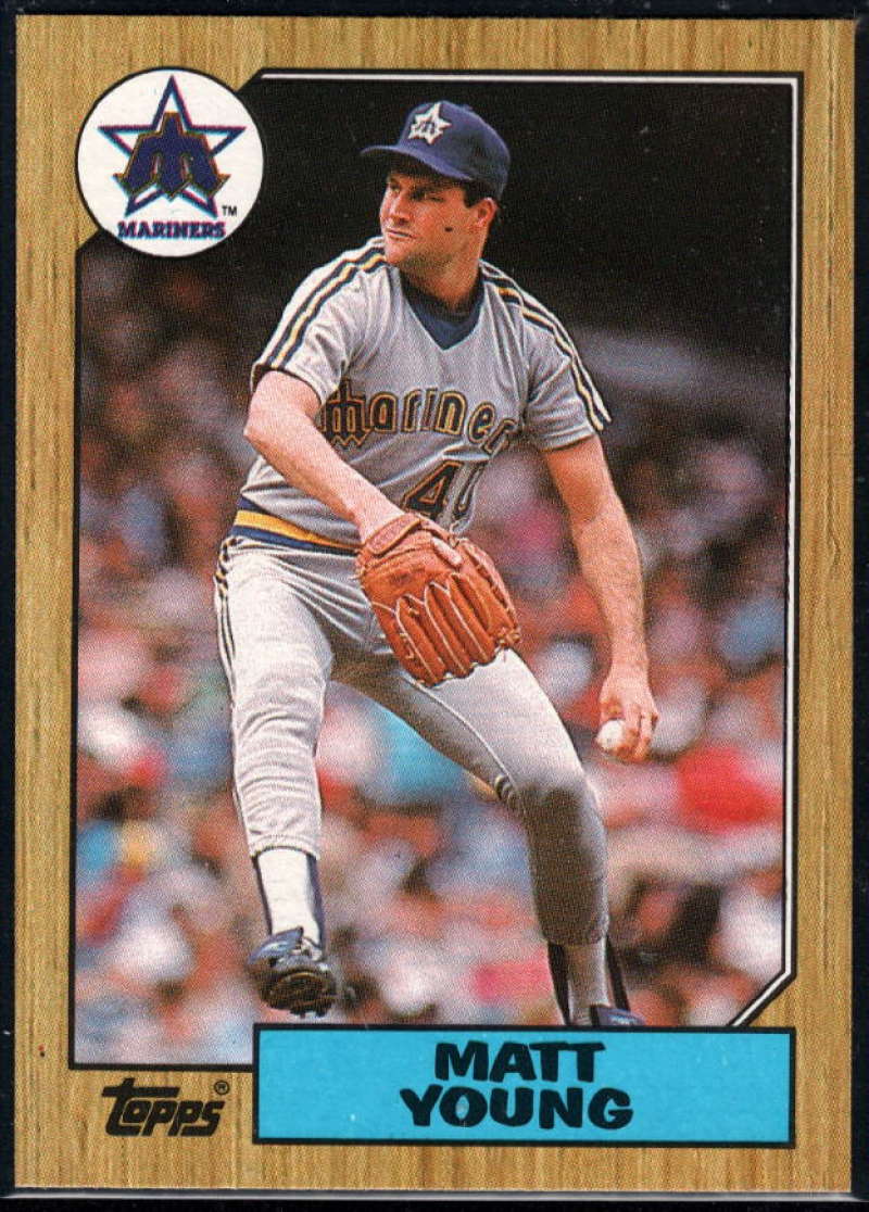 1987 Topps #19 Matt Young Mariners Image 1