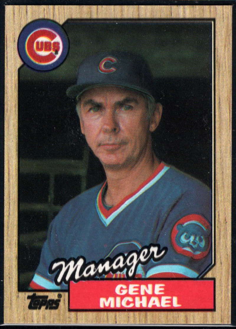 1987 Topps #43 Gene Michael Cubs MG Image 1