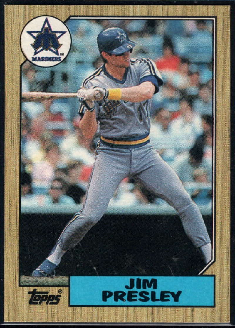 1987 Topps #45 Jim Presley Mariners Image 1