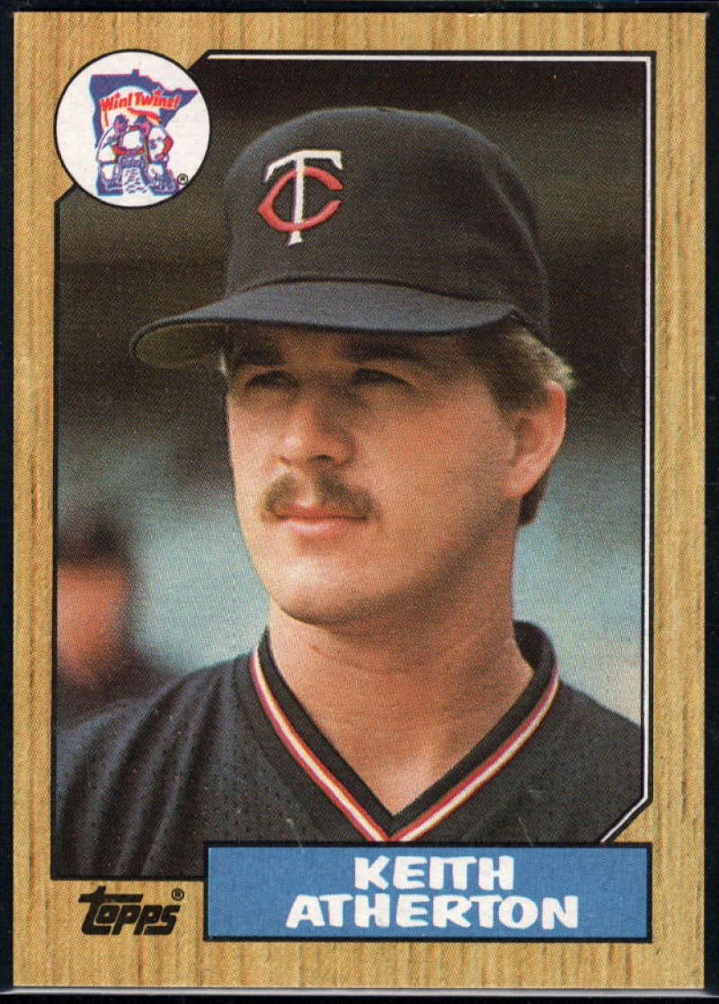 1987 Topps #52 Keith Atherton Twins Image 1