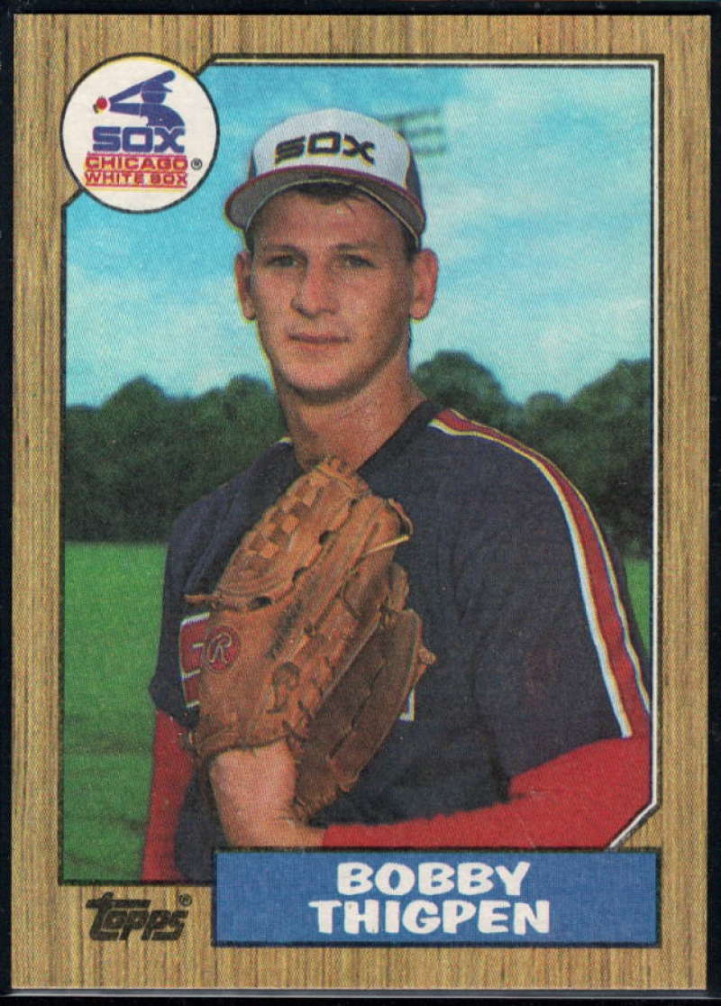 1987 Topps #61 Bobby Thigpen RC Rookie White Sox Image 1