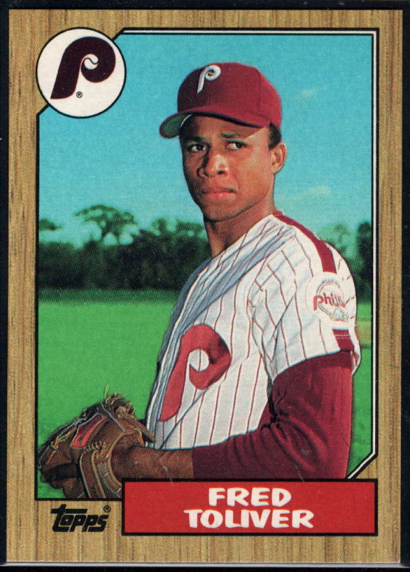1987 Topps #63 Fred Toliver Phillies Image 1