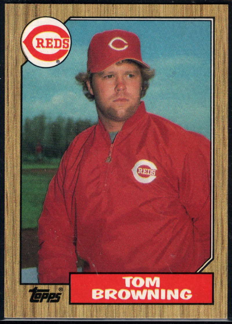 1987 Topps #65 Tom Browning Reds Image 1