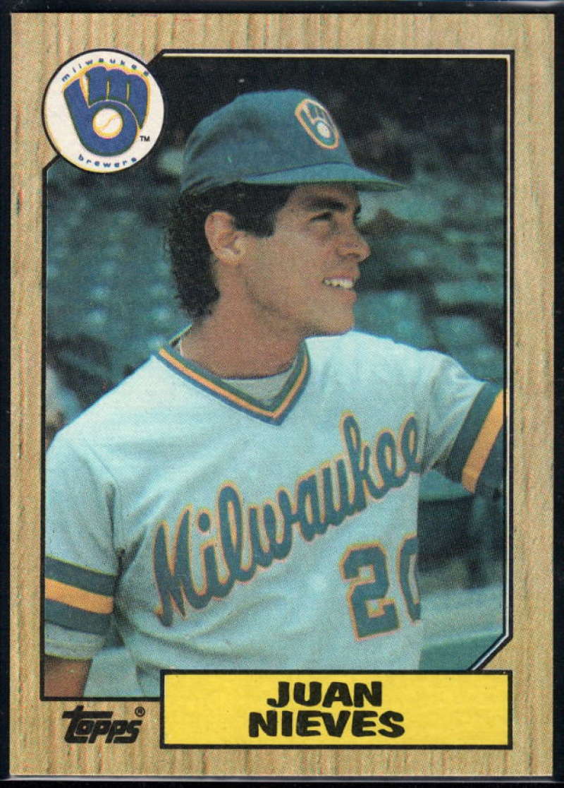 1987 Topps #79 Juan Nieves Brewers Image 1