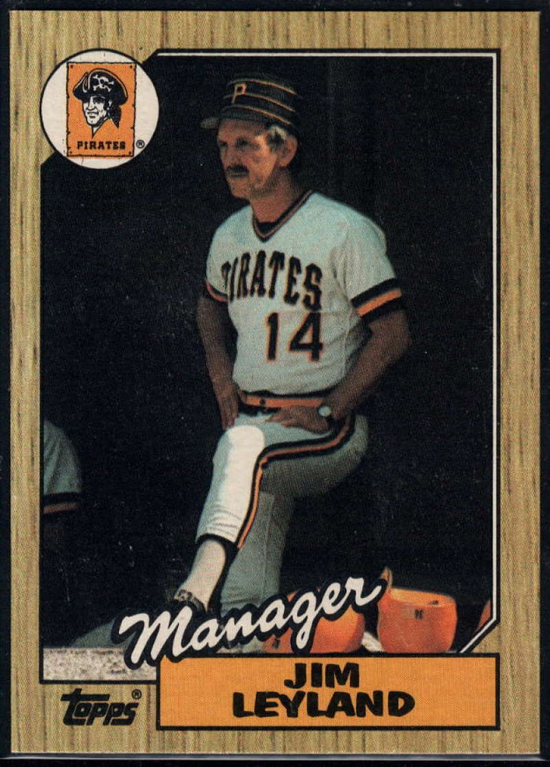 1987 Topps #93 Jim Leyland RC Rookie Pirates MG Image 1