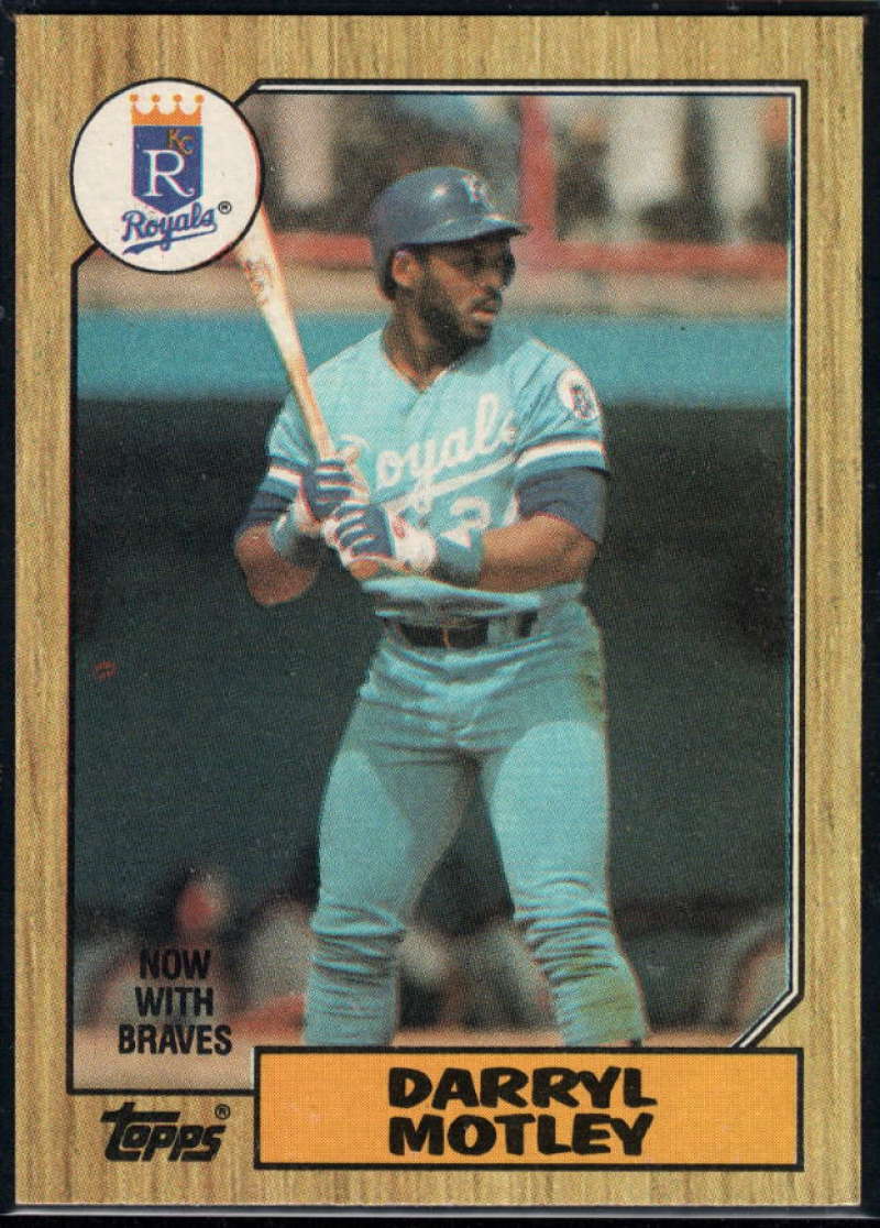 1987 Topps #99 Darryl Motley Royals Image 1