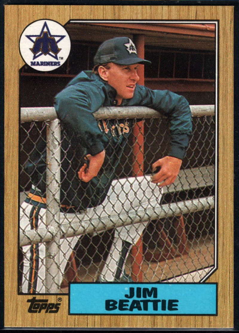 1987 Topps #117 Jim Beattie Mariners Image 1
