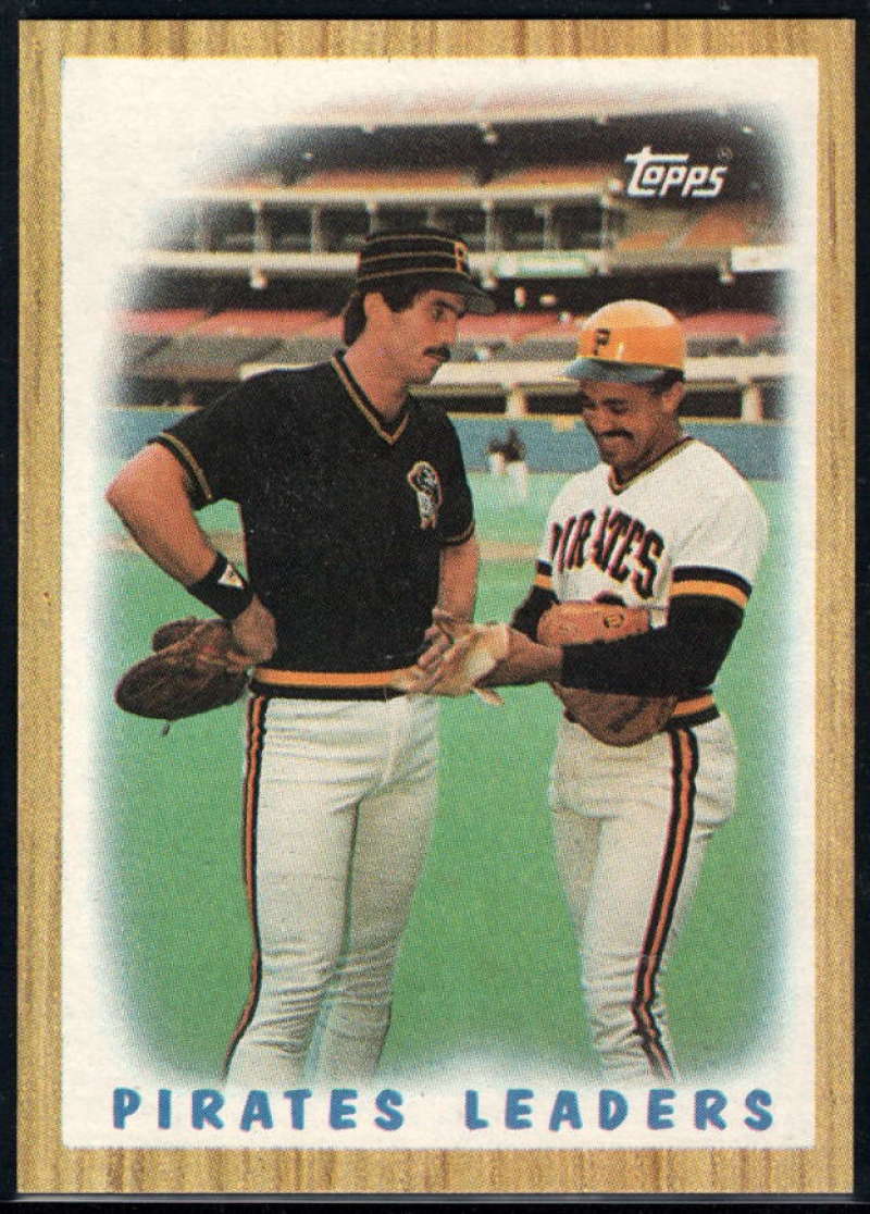 1987 Topps #131 Sid Bream/Tony Pena Pirates Pirates Team Image 1
