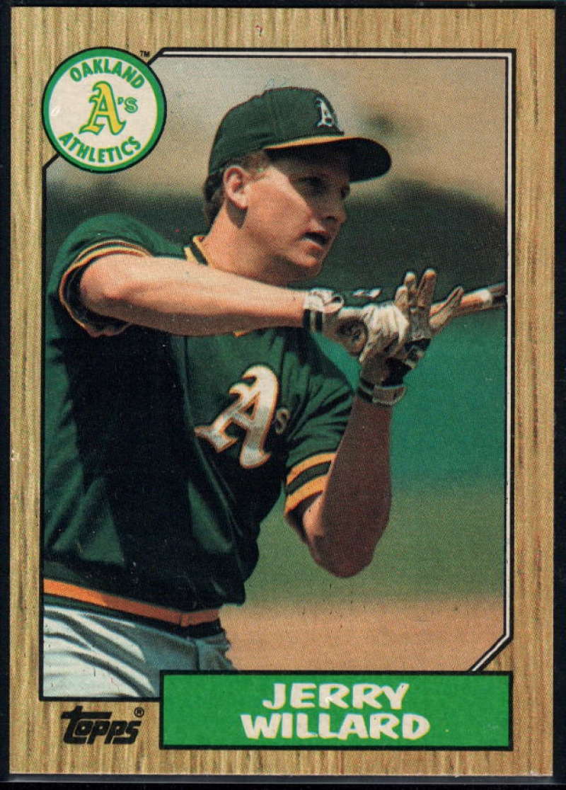 1987 Topps #137 Jerry Willard Athletics Image 1