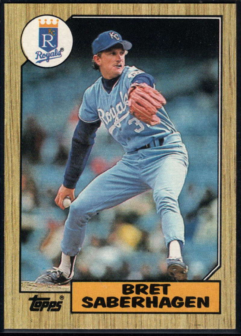 1987 Topps #140 Bret Saberhagen Royals Image 1