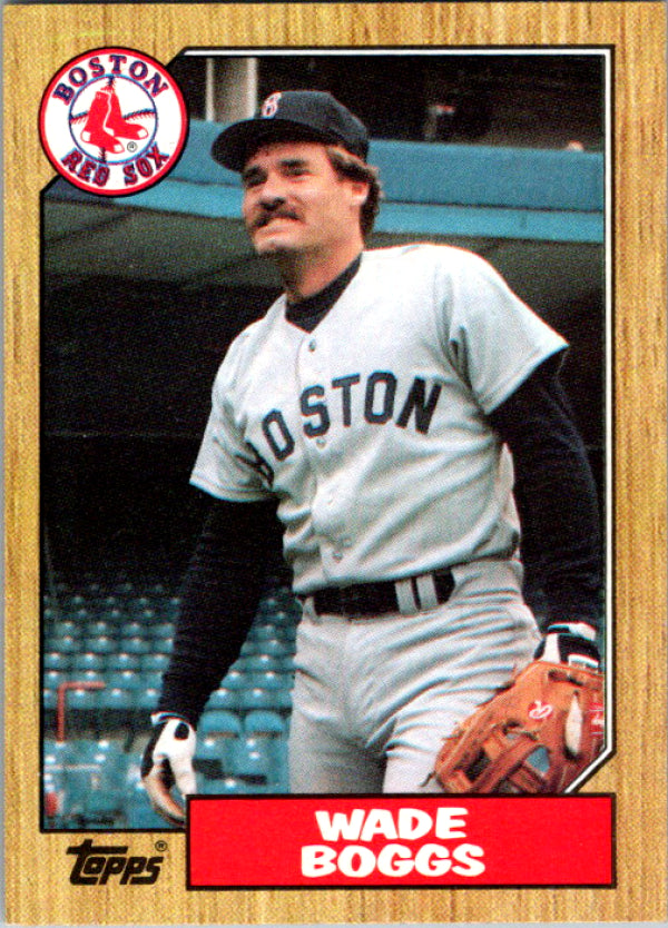 1987 Topps #150 Wade Boggs Red Sox Image 1