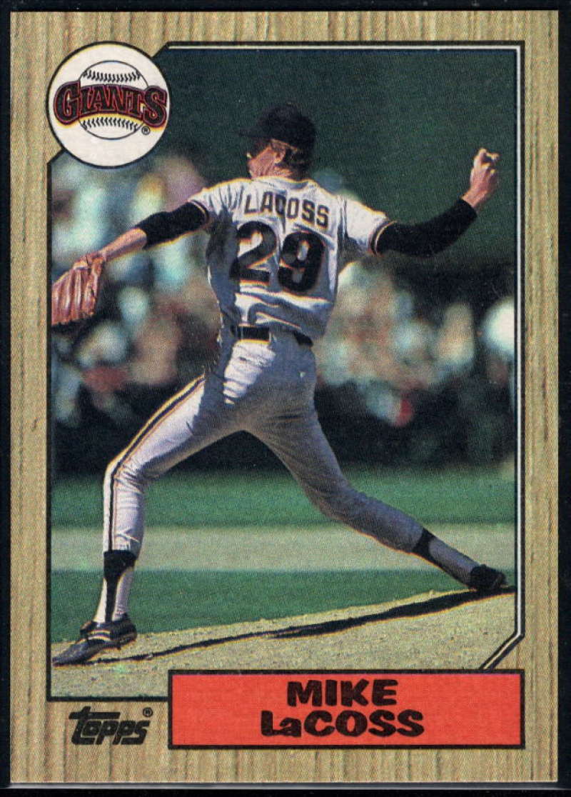 1987 Topps #151 Mike LaCoss Giants Image 1
