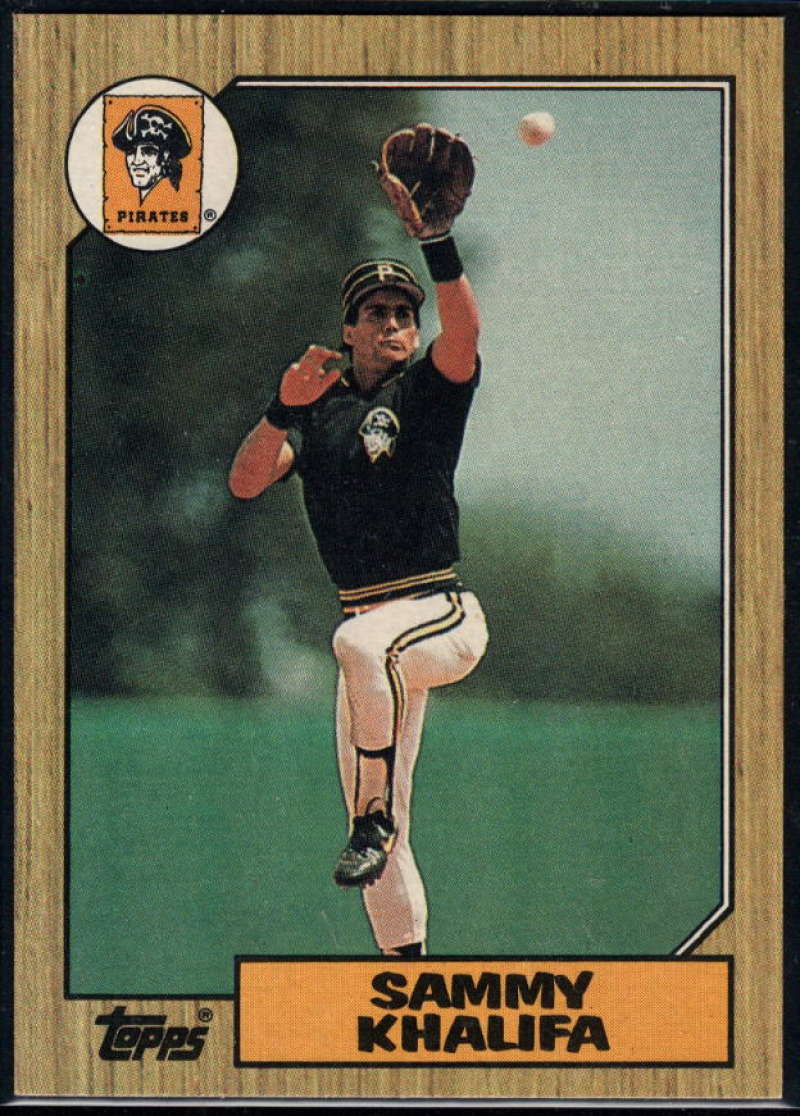 1987 Topps #164 Sammy Khalifa Pirates Image 1