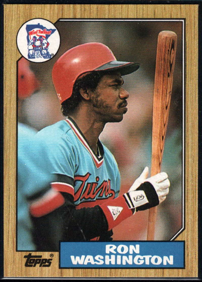 1987 Topps #169 Ron Washington Twins Image 1
