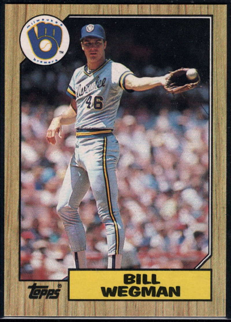 1987 Topps #179 Bill Wegman Brewers Image 1
