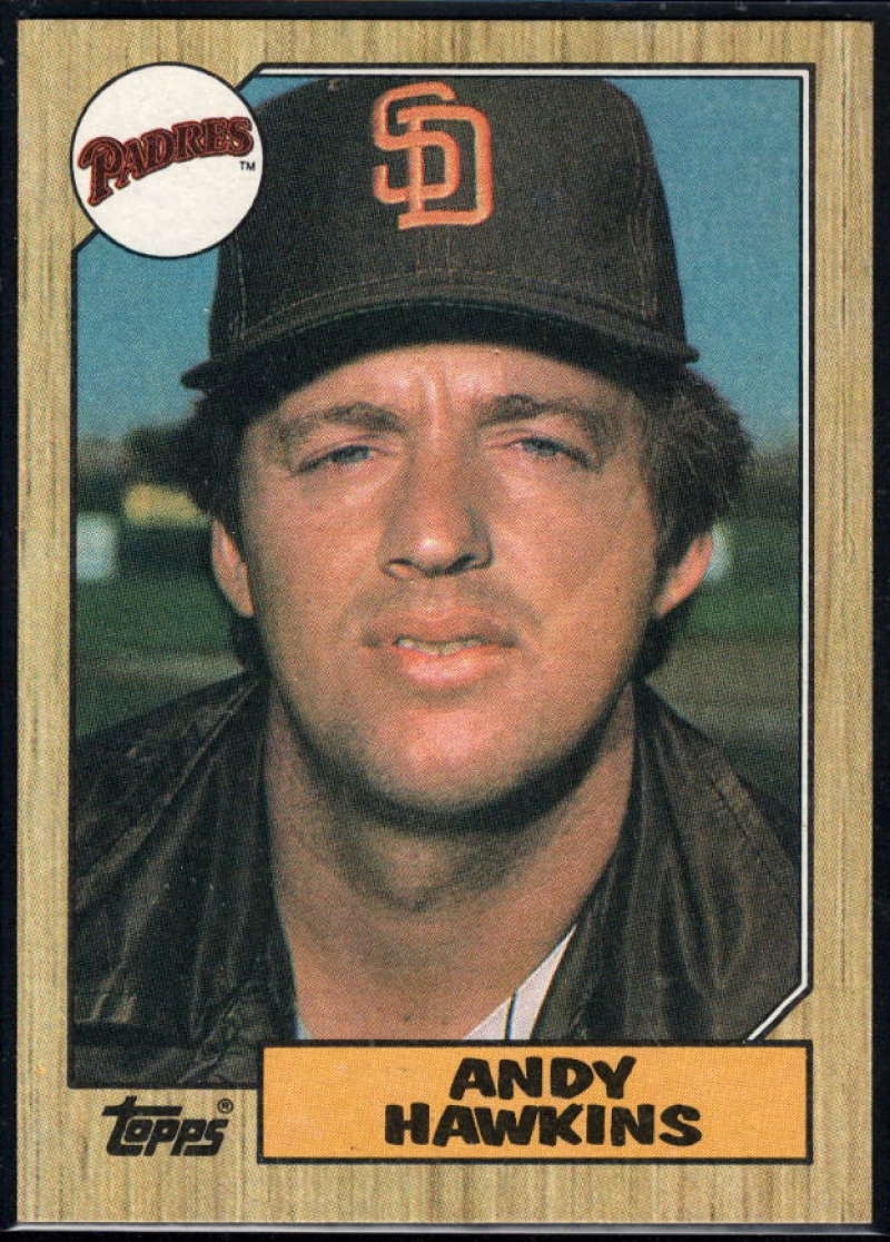 1987 Topps #183 Andy Hawkins Padres Image 1
