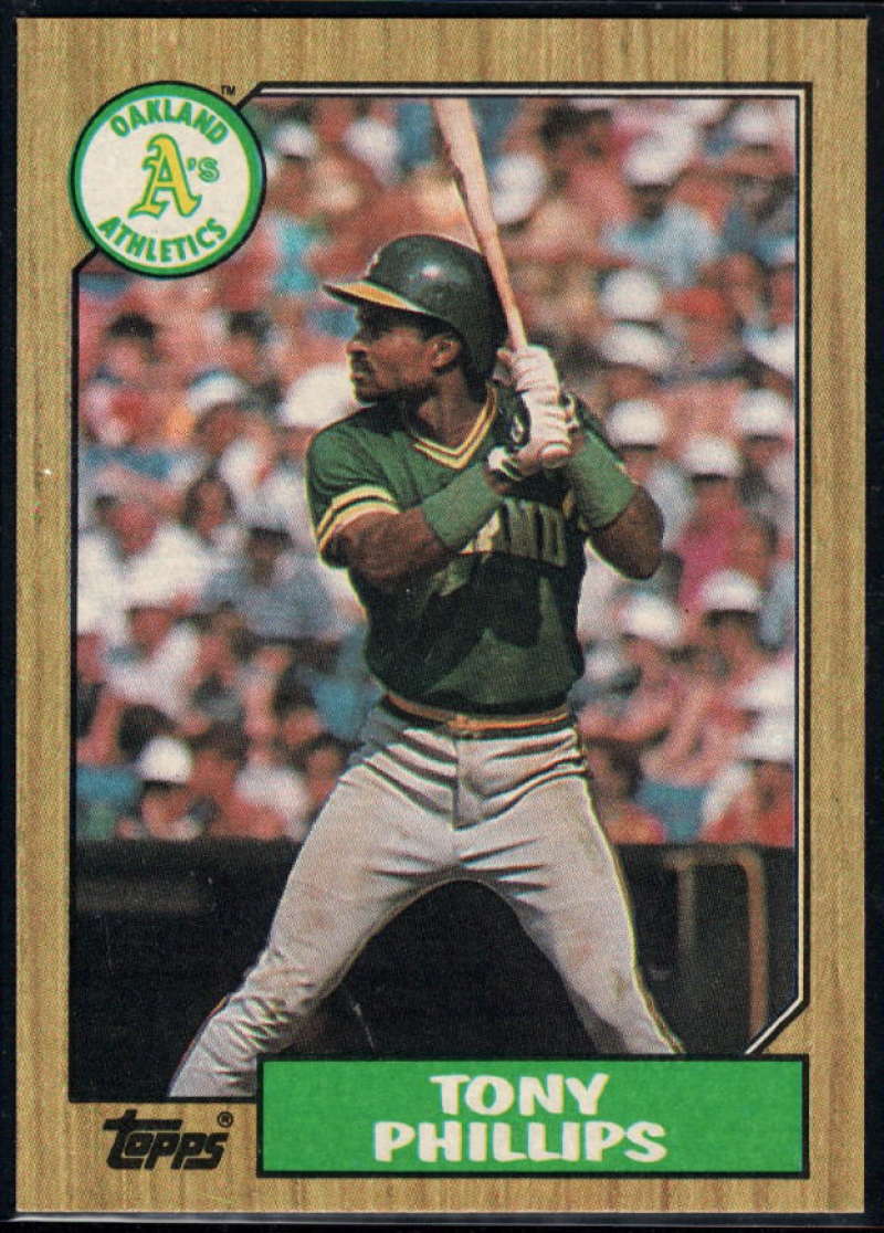 1987 Topps #188 Tony Phillips Athletics Image 1