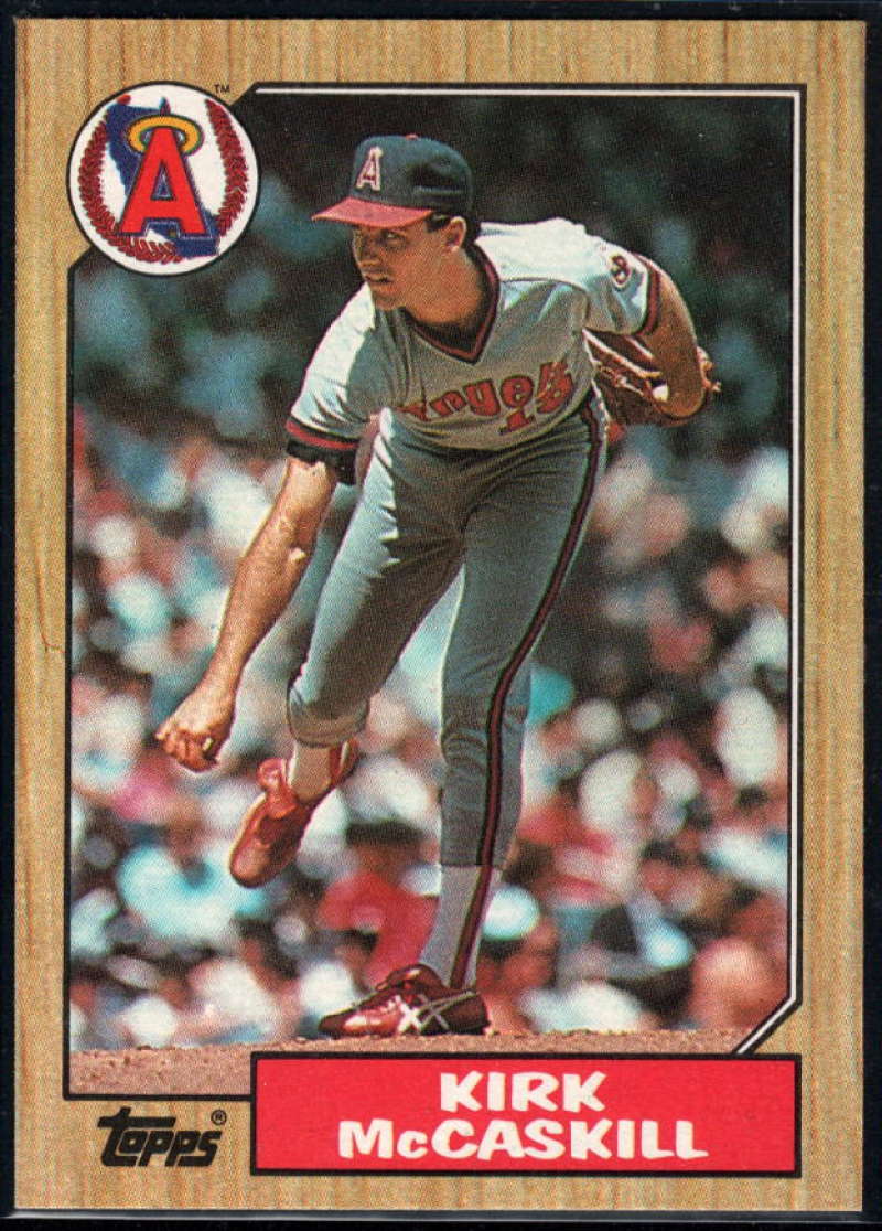 1987 Topps #194 Kirk McCaskill Angels Image 1