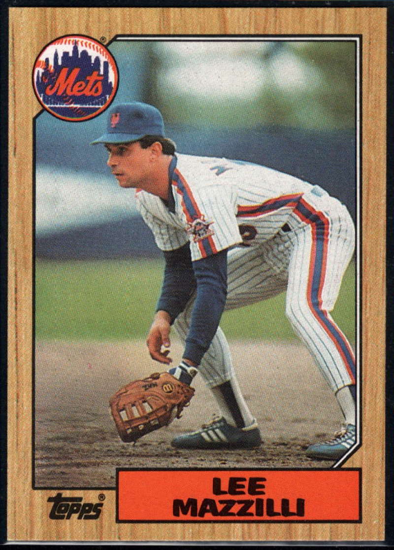 1987 Topps #198 Lee Mazzilli Mets Image 1