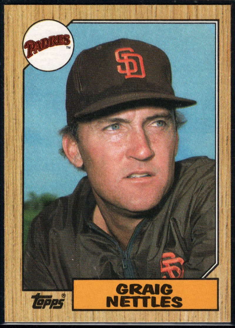 1987 Topps #205 Graig Nettles Padres Image 1