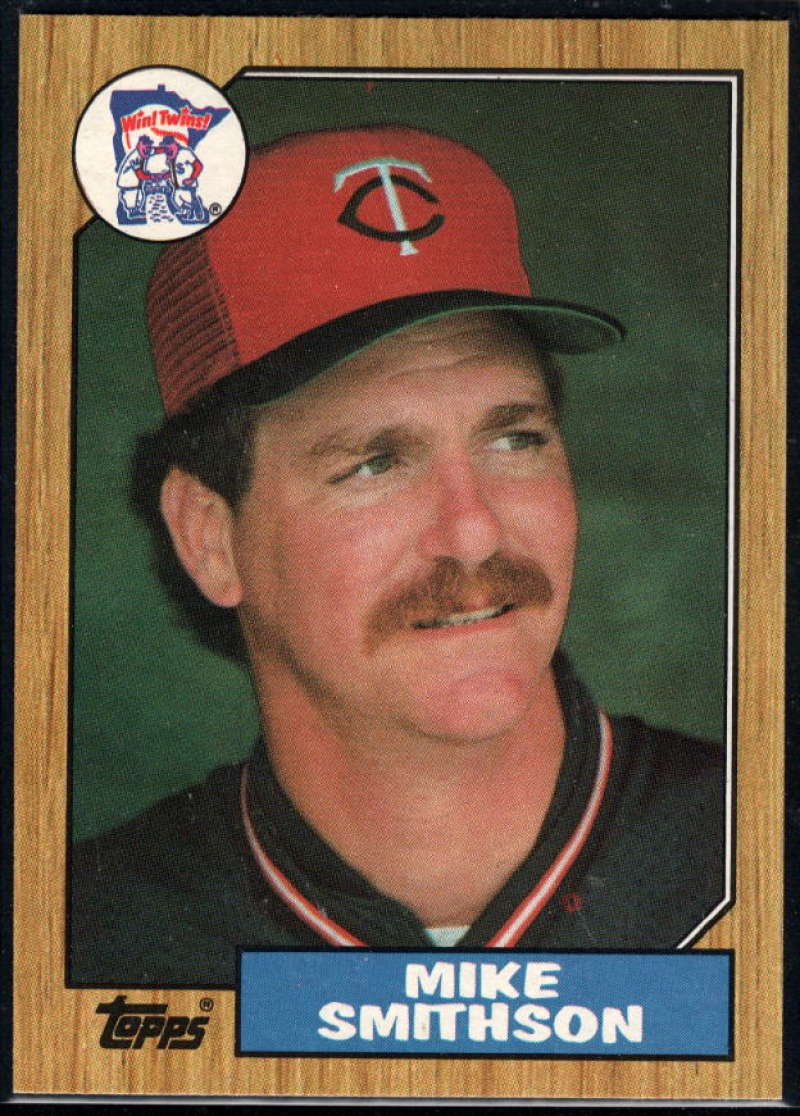 1987 Topps #225 Mike Smithson Twins Image 1