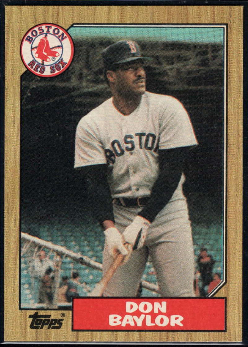 1987 Topps #230 Don Baylor Red Sox Image 1
