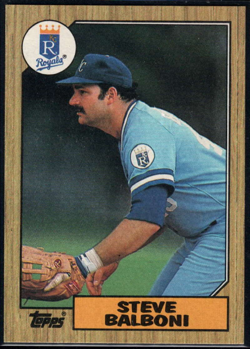 1987 Topps #240 Steve Balboni Royals Image 1