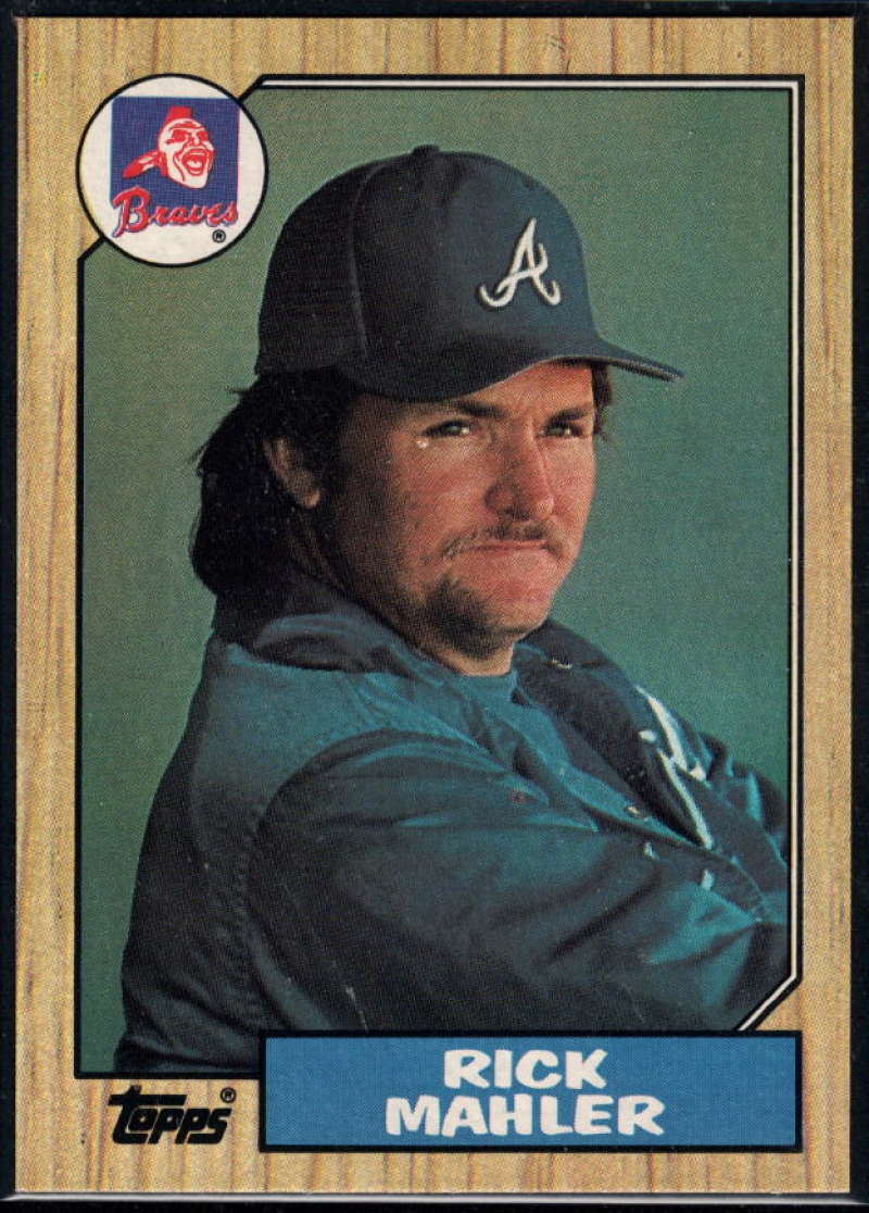1987 Topps #242 Rick Mahler Braves Image 1